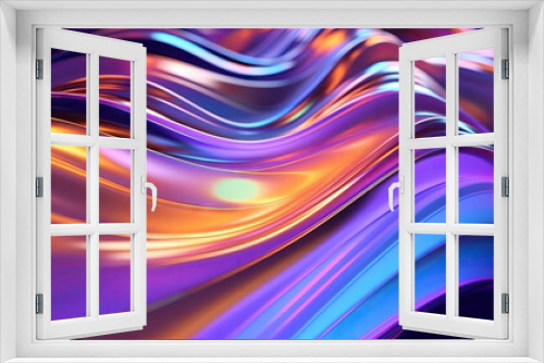 Abstract liquid wave wallpaper. Creative holographic banner.
