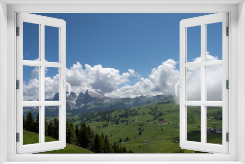 Fototapeta Naklejka Na Ścianę Okno 3D - Alpenländisch - schönes Panorama