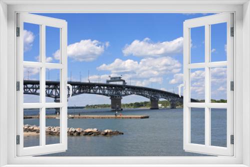 Fototapeta Naklejka Na Ścianę Okno 3D - Coleman Memorial Bridge, Yorktown