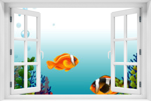 Fototapeta Naklejka Na Ścianę Okno 3D - A fishworld
