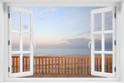 Fototapeta Naklejka Na Ścianę Okno 3D - Terrazza sul mare