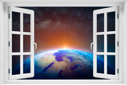 Fototapeta Naklejka Na Ścianę Okno 3D - Planeta Tierra (Earth - Background)