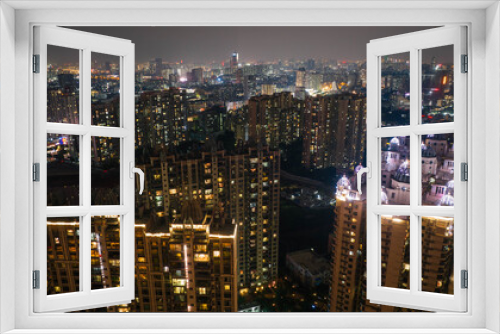 Fototapeta Naklejka Na Ścianę Okno 3D - Aerial view of landscape in Guangzhou city, China