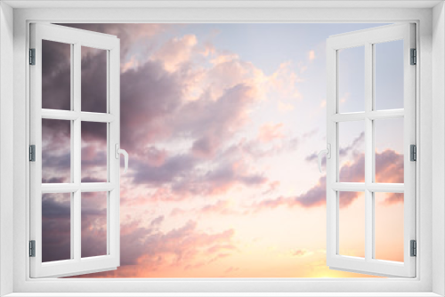 Fototapeta Naklejka Na Ścianę Okno 3D - cloudy sunset