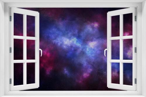Fototapeta Naklejka Na Ścianę Okno 3D - Wallpapers of the cosmos, space, and bright stars with nebula. dazzling stardust the Milky Way spacecraft There are many stars in the night sky.,background with an abstract starry sky