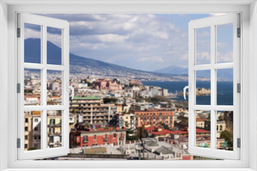 Fototapeta Naklejka Na Ścianę Okno 3D - Panorama di Napoli