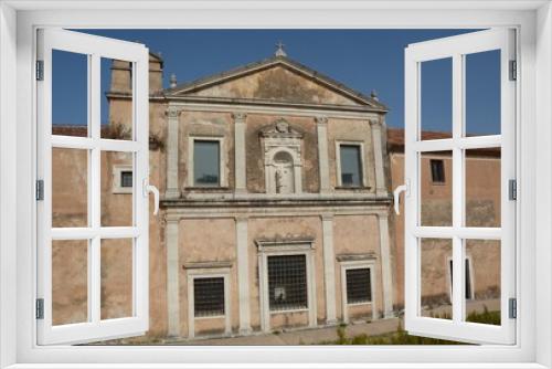 Fototapeta Naklejka Na Ścianę Okno 3D - VEDUTA ESTERNA DELLA CERTOSA DI PADULA,SUD ITALIA,30 SETTEMBRE 2023.