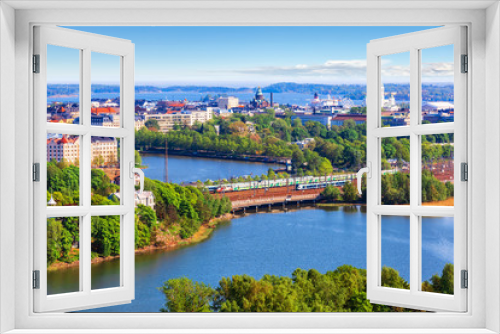 Fototapeta Naklejka Na Ścianę Okno 3D - Aerial panorama of Helsinki, Finland