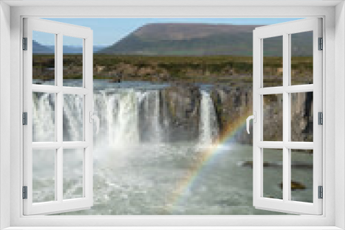 Fototapeta Naklejka Na Ścianę Okno 3D - Godafoss, beautifull waterfall in Iceland