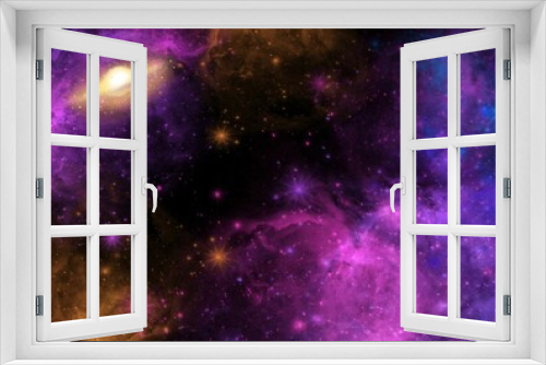 Fototapeta Naklejka Na Ścianę Okno 3D - Colorful galaxy wallpaper night sky background 