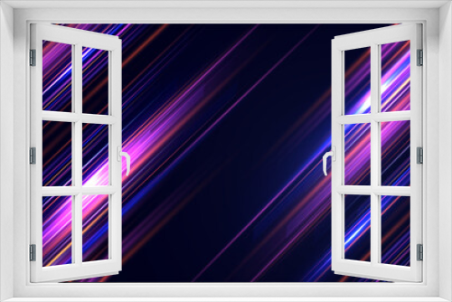 Fototapeta Naklejka Na Ścianę Okno 3D - Abstract technological futuristic background. Motivational fast moving speed lines. Futuristic dynamic motion technology. Template of express lanes, lines. for games, business cards, posters, banners.