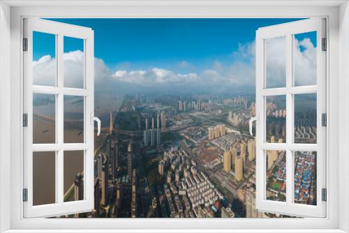 Fototapeta Naklejka Na Ścianę Okno 3D - Wuhan Summer City Landmark and Skyline Scenery
