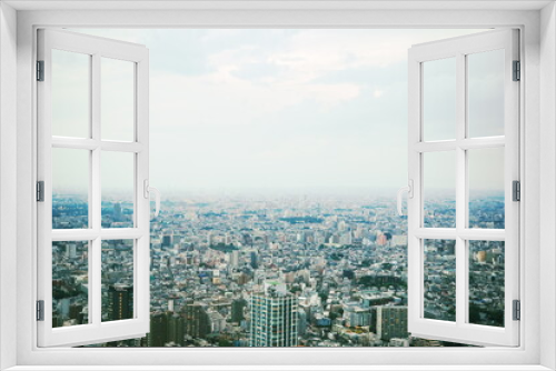 Fototapeta Naklejka Na Ścianę Okno 3D - 東京都市風景