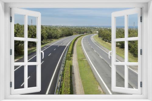 Fototapeta Naklejka Na Ścianę Okno 3D - empty highway