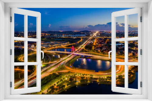 Fototapeta Naklejka Na Ścianę Okno 3D - Bac Ninh city lanscape by sky 