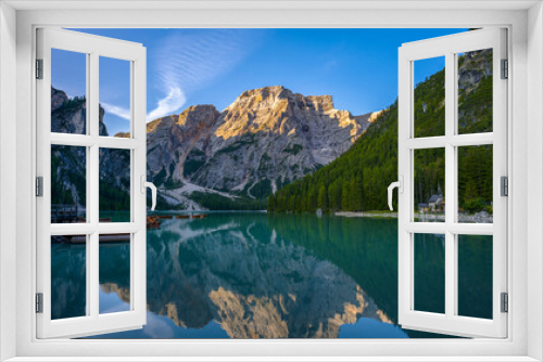 Fototapeta Naklejka Na Ścianę Okno 3D - Lago di Braies - Dolomiten