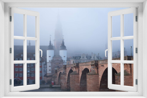 Fototapeta Naklejka Na Ścianę Okno 3D - heidelberg alte brücke