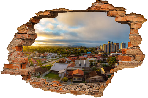 panorama da cidade de  Balneário Piçarras, Santa Catarina, Brasil