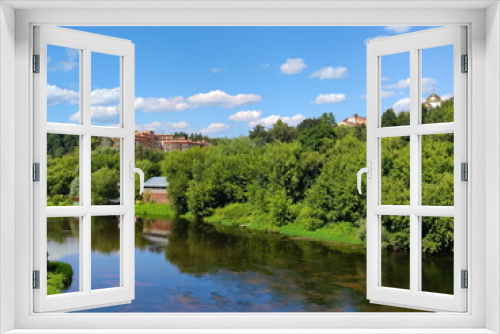 Fototapeta Naklejka Na Ścianę Okno 3D - Moscow river in Zvenigorod