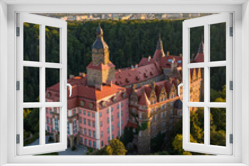 Fototapeta Naklejka Na Ścianę Okno 3D - Zamek w Wałbrzychu