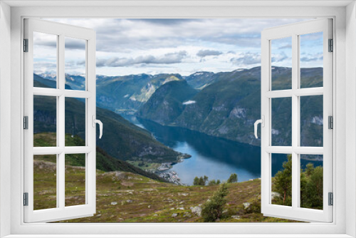 Fototapeta Naklejka Na Ścianę Okno 3D - Sognefjord, Mt. Prest, Norway