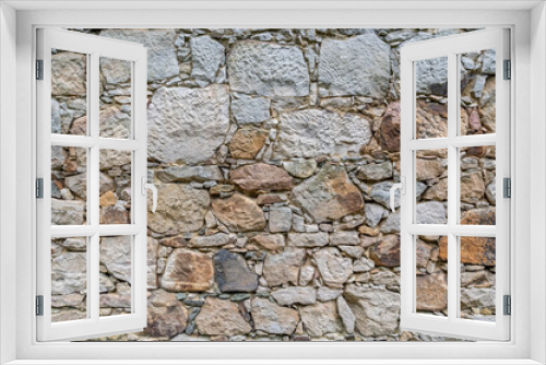 Fototapeta Naklejka Na Ścianę Okno 3D - sandstone stone wall background