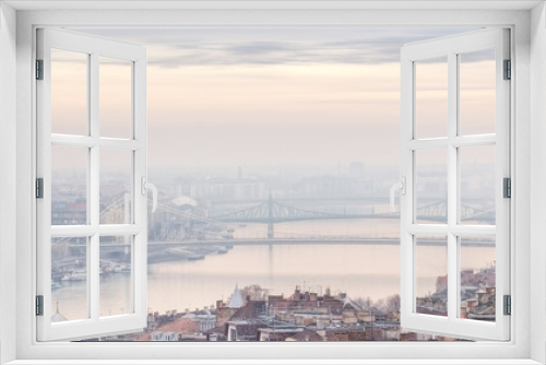 Fototapeta Naklejka Na Ścianę Okno 3D - Panoramic view of city Budapest