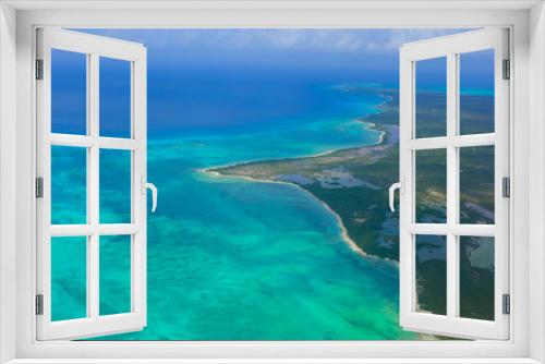 Fototapeta Naklejka Na Ścianę Okno 3D - Beautiful perfect view of exotic islands from aircraft