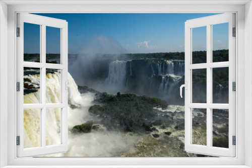 Fototapeta Naklejka Na Ścianę Okno 3D - Photo of the Iguazu Falls in Brazil
