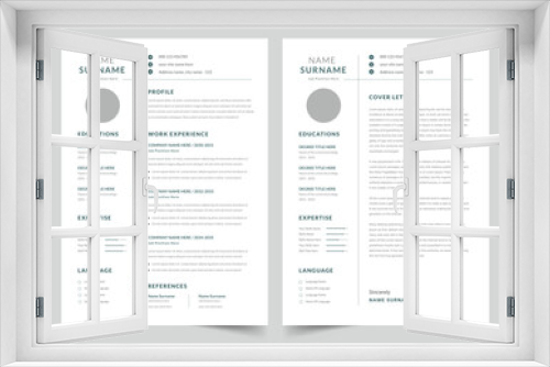 Resume and Cover Letter, Clean Resume Layout