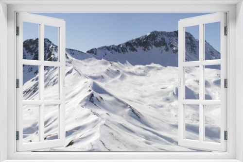Fototapeta Naklejka Na Ścianę Okno 3D - panorama montagne