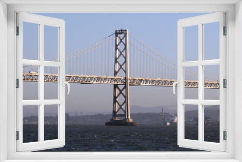 Fototapeta Naklejka Na Ścianę Okno 3D - Bay Bridge connecting Oakland and San Francisco
