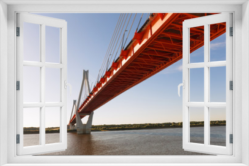 Fototapeta Naklejka Na Ścianę Okno 3D - cable-stayed bridge