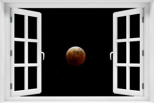 Fototapeta Naklejka Na Ścianę Okno 3D - 皆既月食【total lunar eclipse】