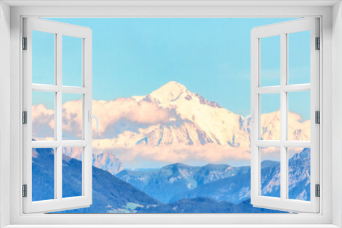 Fototapeta Naklejka Na Ścianę Okno 3D - Mont-Blanc, alpes, 