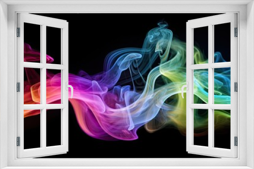 Dramatic colorful smoke background or wallpaper concept