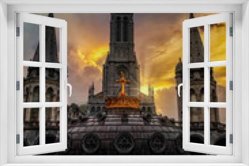 Fototapeta Naklejka Na Ścianę Okno 3D - Lourdes is a city in southwestern France, in the foothills of the Pyrenees. It is known throughout the world for the Shrines of Our Lady of Lourdes, an important Catholic pilgrimage site.