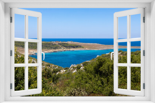 Fototapeta Naklejka Na Ścianę Okno 3D - Panoramic view of the Bay of the Orte near the seaside town of Otranto, province of Lecce, Puglia, Italy