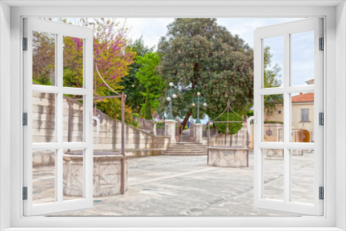 Fototapeta Naklejka Na Ścianę Okno 3D - The Five Wells Square in the old town of Zadar