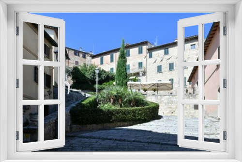 Fototapeta Naklejka Na Ścianę Okno 3D - The Tuscan town of Montepulciano, Italy