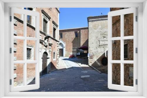 Fototapeta Naklejka Na Ścianę Okno 3D - The Tuscan town of Montepulciano, Italy