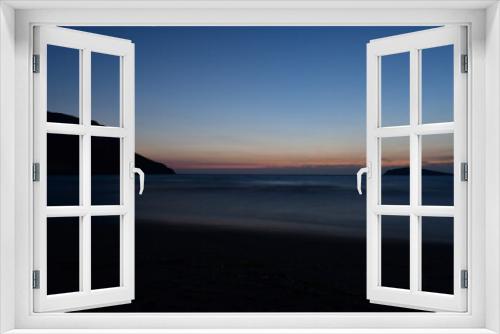 Fototapeta Naklejka Na Ścianę Okno 3D - sunset in kalymnos greece long exposure waves ocean