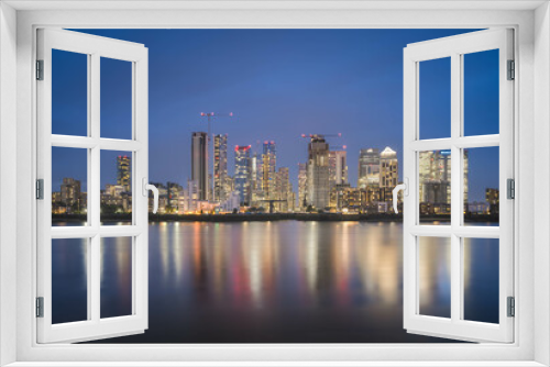 Fototapeta Naklejka Na Ścianę Okno 3D - Canary Wharf