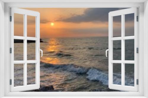 Fototapeta Naklejka Na Ścianę Okno 3D - Sunset Over The Sea