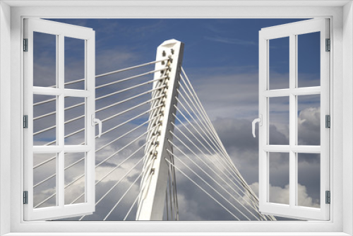 Fototapeta Naklejka Na Ścianę Okno 3D - Irin white bridge