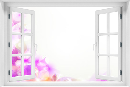 Fototapeta Naklejka Na Ścianę Okno 3D - Abstract artistic Background with purple floral element