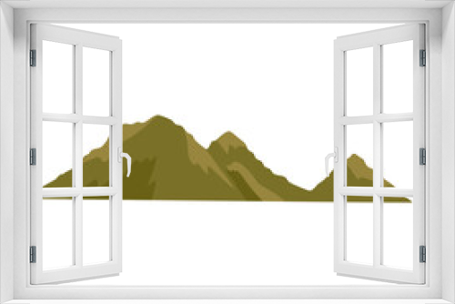 Fototapeta Naklejka Na Ścianę Okno 3D - mountain Lanscape vector 
