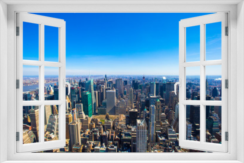 Fototapeta Naklejka Na Ścianę Okno 3D - Vew of Manhattan from the Empire State Building, New York