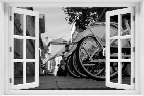 Fototapeta Naklejka Na Ścianę Okno 3D - old bicycle in the street