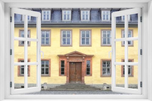 Fototapeta Naklejka Na Ścianę Okno 3D - Fassade des Goethe Nationalmuseum am Frauplan  in Weimar